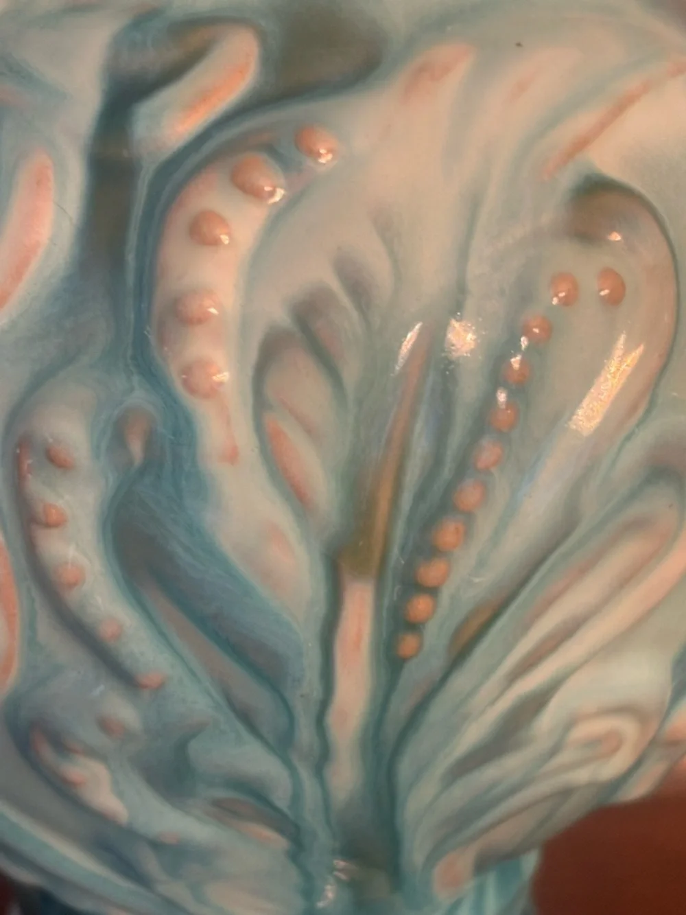 Turquoise Ceramic Decorative Covered Jar - Home Accents